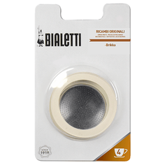 3 уплотнителя + 1 Фильтр для кофеварки Bialetti BRIKKA 4 порций