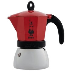 Кофеварка гейзерная Bialetti Moka Induction на 2 чашки, красная