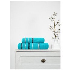 Полотенце махровое TexRepublic Cotton Line 50*90 1 шт. Бирюзовый Amore Mio
