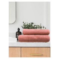 Полотенце махровое Amore Mio Flesh Хлопок 50*90 Персиковый