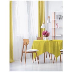 Комплект штор Волшебная ночь "Рогожка" 2шт, 165х270см, оттенок "Горчица"