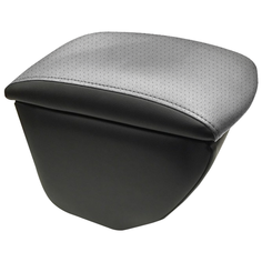 Подлокотник передний Chevrolet Niva (2002-2009,2009-) экокожа, передняя консоль с подстаканниками. Черный-серый Avtolider1