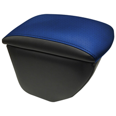 Подлокотник передний Chevrolet Niva (2002-2009,2009-) экокожа, передняя консоль с подстаканниками. Черно-синий Avtolider1