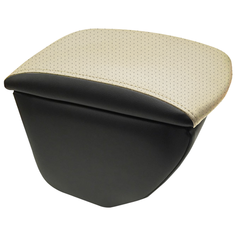 Подлокотник передний Chevrolet Niva (2002-2009,2009-) экокожа, передняя консоль с подстаканниками. Чёрный-бежевый Avtolider1