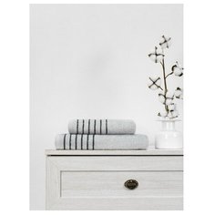 Полотенце махровое TexRepublic Bamboo Marcus 70*130 Светло-серый Amore Mio