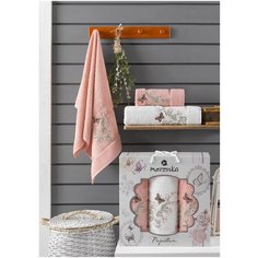 Комп. Пол. MERZUKA махр. в короб. (50*90/2)(70*140/1) 3 шт. PAPILLON персиковый
