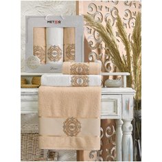 Комп. Пол. METEOR махр. в короб. (50x90/2 шт.)(70х140/1 шт.) 3 шт DIVES бежевый