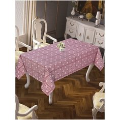 Скатерть DO&CO броде жаккард 160х220 MEVA бордовый