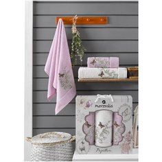Комп. Пол. MERZUKA махр. в короб. (50*90/2)(70*140/1) 3 шт. PAPILLON сиреневый