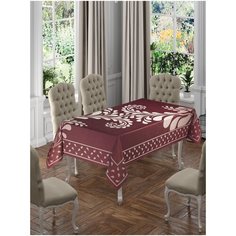 Скатерть DO&CO броде жаккард 160х220 MERCAN бордовый