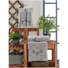 Комп. Пол. MERZUKA махр. в короб. (50x90/1)(70х140/1) 2 шт.MATRIX серый