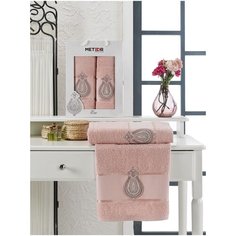 Комп. Пол. METEOR махр. в короб. (50x90/1)(70х140/1) 2 шт. ECE розовый