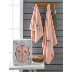 Комп. Пол. MERZUKA махр. в короб. (50x90/1)(70х140/1) 2 шт.PAPILLON оранжевый