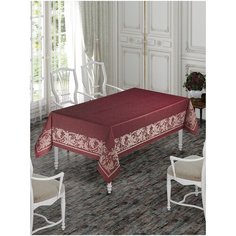 Скатерть DO&CO броде жаккард 160х220 SEDEF бордовый