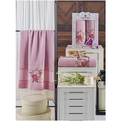 Комп. Пол. MERZUKA махр. в короб. (50x90/1)(70х140/1) 2 шт. DREAMS FLOWER светло-розовый