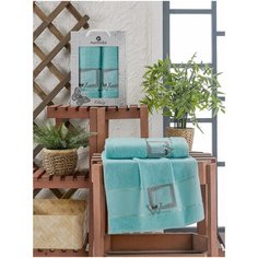 Комп. Пол. MERZUKA махр. в короб. (50x90/1)(70х140/1) 2 шт.CLASSY бирюзовый