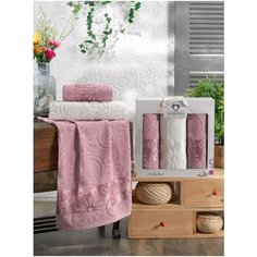 Комп. Пол. TWO DOLPHINS махр.в короб. (50x90/2)(70х140/1) 3 шт.ASKABAT брусничный