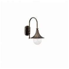 Уличный светильник Ideal Lux CIMA AP1 макс. 1x60Вт Е27 230В IP43 Алюминий/Акрил Античный черный/Прозрачный 024134