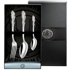 Набор столовый Кольчугинский мельхиор "Юбилейный", ложка + вилка + ложка чайная