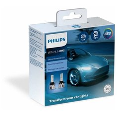 Лампа автомобильная светодиодная Philips HIR2 12/24V-LED (PX22d) 6500K 24W Ultinon Essential LED (к.уп.2 шт.)