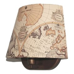 Бра Favourite, 1х40W, коричневый, размеры (мм)-270x225x125, плафон - разноцветный