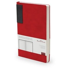 Ежедневник недатированный А5 «LONDON» красный Bruno Visconti
