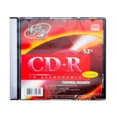 Диск VS CD-R, 700 Мб, 5 штук (Ink Printable)