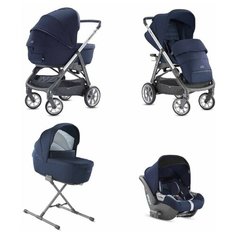 Коляска 3 в 1 Inglesina Aptica Portland Blue шасси Graphite Blue Navy