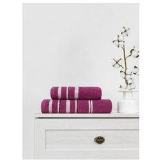Полотенце махровое TexRepublic Cotton Line 70*130 1 шт. Сиреневый Amore Mio