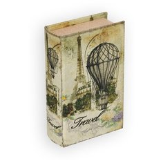 Шкатулка-книга Gamma "Путешествие на воздушном шаре", цвет: №073, 17х11х5 см, арт. BBK-01