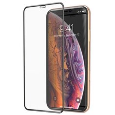 Противоударное защитное стекло для Apple iPhone XS Max / 11 Pro Max GSMIN 3D 0.3mm матовое (Черная рамка)