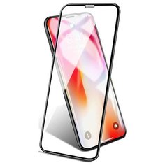 Противоударное защитное стекло для Apple iPhone XR / 11 GSMIN 6D 0.3mm (Черная рамка)