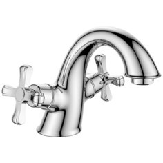 Смеситель DECOROOM DR52011 двуручный для умывальника монолитный