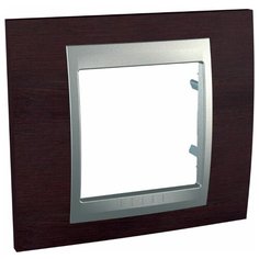 Рамка 1-Ая Schneider Electric Unica ТОР Венге/Алюминий MGU66.002.0М3