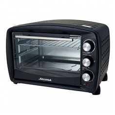 Эл. духовка АКСИНЬЯ КС-5700 ЧЕРНАЯ 36л 1750 Вт,2 нагрев.элем.,1 противень,решетка, таймер, термостат