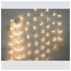 Гирлянда Snowmen сетка, 320 ламп, LED, белый цвет, 2,3*1,8 м