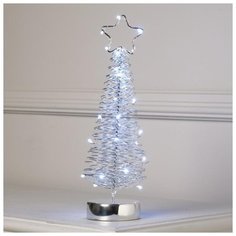 Елка плетеная Luazon Lighting светодиодная, 30*8*8 см, от батареек, белый оттенок