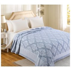 Покрывало махровое "Версаль", 220х150 см (цвет: серый) Текс Дизайн