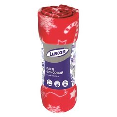 Плед новогодний Luscan флис , 130*150 см ,120 гр/м2, Игрушки