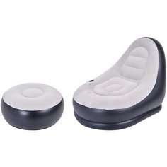 Кресло надувное JILONG "FLOKER LOUNGE WITH STOOL", 125х100x85 см