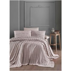КПБ DO&CO с Плед Вязаный 220х240 (50х70/4 шт) ALWAYS песочный