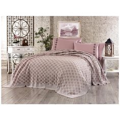 КПБ DO&CO с Плед Вязаный 220х240 (50х70/4 шт) TWIN розовый