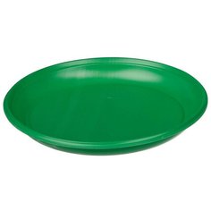 Тарелка одноразовая Комус d 165мм, зеленая ПС 50шт/уп