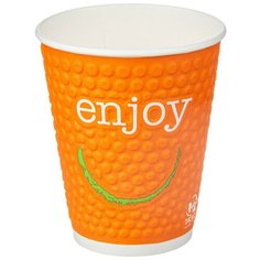 Стакан одноразовый бум двухслойный d-90мм 300мл Enjoy 40шт/уп Huhtamaki