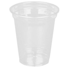 Стакан одноразовый 300 мл. прозрачный ПЭТ 50шт/уп., 20уп/кор Комус