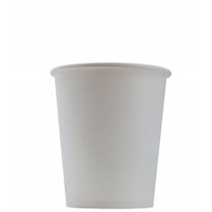 Стакан одноразовый бум 1-сл. d-80мм 250мл белый, "Light" КОМУС 50шт/уп