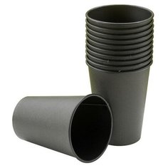 Стакан одноразовый бум 1-сл d-90мм 300мл, TOTAL BLACK, КОМУС 50шт/уп