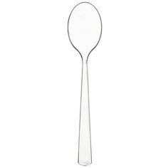 Ложка чайная одноразовая 130мм прозрачная ПС 50шт/уп Plma