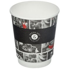 Стакан одноразовый бум двухслойный d-80мм 250мл Cafe Noir DW9 26шт/уп Huhtamaki