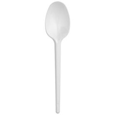 Ложка столовая одноразовая Комус, бел, ПС 100шт./уп.